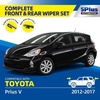 image:image5 PLUS CustomFit Wipers fits Toyota Highlander 20202026 Windshield Wipers  261810 Front Rear Wipers SetOEM Original Equipment ReplacementAllSeasonsStreakFree WipingQuiet Clear Visibilityfits Prius V 20122017DPR