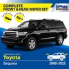 image:image5 PLUS CustomFit Wipers fits Toyota Highlander 20202026 Windshield Wipers  261810 Front Rear Wipers SetOEM Original Equipment ReplacementAllSeasonsStreakFree WipingQuiet Clear Visibilityfits Sequoia 20082022DPR