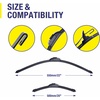 image:image5 PLUS CustomFit Wipers fits Toyota Highlander 20202026 Windshield Wipers  261810 Front Rear Wipers SetOEM Original Equipment ReplacementAllSeasonsStreakFree WipingQuiet Clear Visibility2220Front Wiper Blades