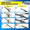 image:image5 PLUS CustomFit Wipers fits Toyota Highlander 20202026 Windshield Wipers  261810 Front Rear Wipers SetOEM Original Equipment ReplacementAllSeasonsStreakFree WipingQuiet Clear Visibilityfits 4Runner 20102024DPR