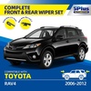 image:image5 PLUS CustomFit Wipers fits Toyota Highlander 20202026 Windshield Wipers  261810 Front Rear Wipers SetOEM Original Equipment ReplacementAllSeasonsStreakFree WipingQuiet Clear Visibilityfits RAV4 20062012DPR