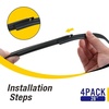 image:image5 PLUS CustomFit Wipers fits Toyota Highlander 20202026 Windshield Wipers  261810 Front Rear Wipers SetOEM Original Equipment ReplacementAllSeasonsStreakFree WipingQuiet Clear VisibilityRefill28 inchx4 pcs