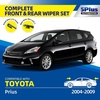 image:image5 PLUS CustomFit Wipers fits Toyota Highlander 20202026 Windshield Wipers  261810 Front Rear Wipers SetOEM Original Equipment ReplacementAllSeasonsStreakFree WipingQuiet Clear Visibilityfits Prius 20042009DPR