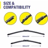 image:image5 PLUS CustomFit Wipers fits Toyota Highlander 20202026 Windshield Wipers  261810 Front Rear Wipers SetOEM Original Equipment ReplacementAllSeasonsStreakFree WipingQuiet Clear Visibilityfits Avalon 20052012DP