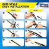 image:image5 PLUS CustomFit Wipers fits Toyota Highlander 20202026 Windshield Wipers  261810 Front Rear Wipers SetOEM Original Equipment ReplacementAllSeasonsStreakFree WipingQuiet Clear Visibilityfits Corolla 20192026DPR
